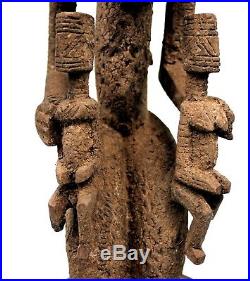 Art Africain Arts Premiers Primitif Statue Tellem Dogon Scarifiée 43,5 Cms