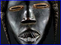 Art Africain Arts Premiers Superbe Masque de Course Dan African Mask 29 Cms