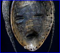 Art Africain Arts Premiers Superbe Masque de Course Dan African Mask 29 Cms