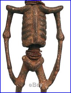 Art Africain Arts Primitifs Ancien Squelette Tiv Soclé Nigéria 51 Cms ++++