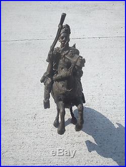 Art Africain, Cavalier en Bronze, OBA