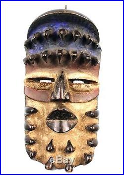 Art Africain Ethnographique Tribal Spectaculaire Masque Kran 31 Cms ++++++++