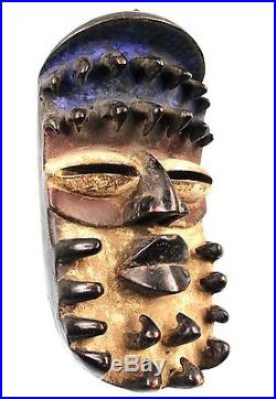 Art Africain Ethnographique Tribal Spectaculaire Masque Kran 31 Cms ++++++++