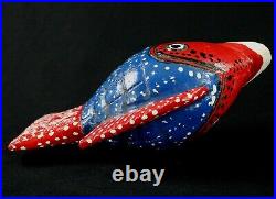 Art Africain Masque Marionnette Poisson Bozo en Bois African Fish 23 Cms +++