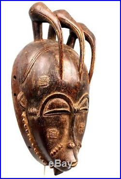 Art Africain Masque Yohoure Yaouré Côte d'Ivoire African Mask 29,5 Cms