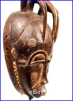 Art Africain Masque Yohoure Yaouré Côte d'Ivoire African Mask 29,5 Cms