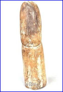 Art Africain Statue en Bois Ancienne Vierge Baoulé 38 Cms Charme +++++++
