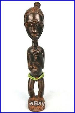 Art Africain Superbe Asie Usu Baoulé Sculpture aux Détails TOP 30 Cms ++++++