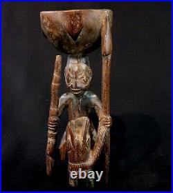 Art Africain Tribal Afrique Cavalier Bois Yoruba Divination Horserider 22 Cms