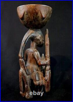 Art Africain Tribal Afrique Cavalier Bois Yoruba Divination Horserider 22 Cms