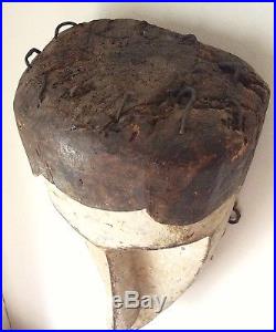 Art Africain Tribal Ancien Masque FANG Gabon Bois Kaolin African Mask Africa