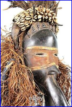 Art Africain Tribal Grand Masque Dan Mahou Déco Africaine Ethnique 75 Cms