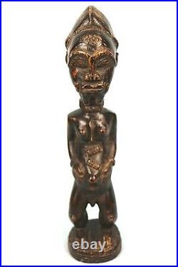 Art Africain Tribal Primitif Ethnographique Époux Mystique Baoulé 26,5 cms