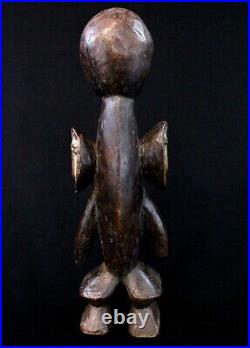 Art Africain Tribal Statue Ethnie Lega en Bois Kimatwematwe RDC 41 Cms