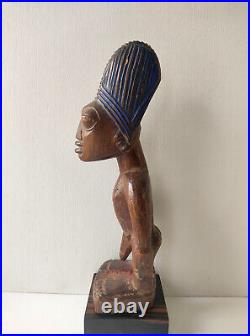 Art Tribal Africain Yoruba Nigéria Statuette de Jumeau Ibeji Ibedji