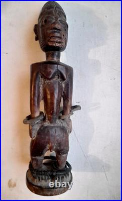 Art Tribal Ibeji Ibedji Ancienne Statuette Yoruba Nigeria Afrique venavi