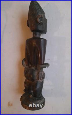 Art Tribal Ibeji Ibedji Ancienne Statuette Yoruba Nigeria Afrique venavi