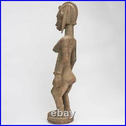 Art Tribal Premier Africain, Statue Ancienne, Maternité Senoufo, Rci D096