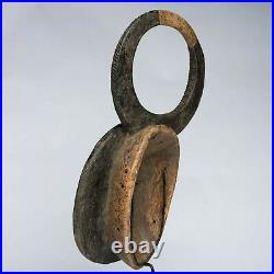 Art Tribal Premier Ancien Africain, Masque Baoulé Klpe Klpe Du Goli D044c