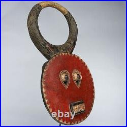 Art Tribal Premier Ancien Africain, Masque Baoulé Klpe Klpe Du Goli D047c