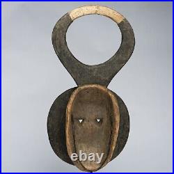 Art Tribal Premier Ancien Africain, Masque Baoulé Klpe Klpe Du Goli D048c