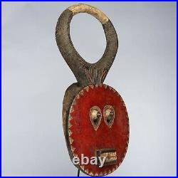 Art Tribal Premier Ancien Africain, Masque Baoulé Klpe Klpe Du Goli D048c