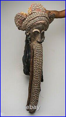 Art Tribal Premier Ancien Africain, Masque Dan A Trompe D'elephant A007