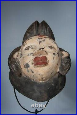 Art Tribal Premier Ancien Africain, Masque Punu Okuyi, Gabon D101c