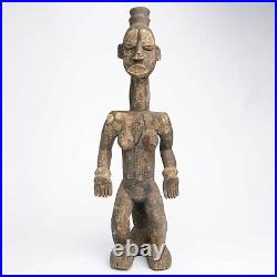 Art Tribal Premier Ancien Africain, Statue Fertilité Afo, Okishi, Nigeria D083