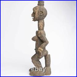 Art Tribal Premier Ancien Africain, Statue Fertilité Afo, Okishi, Nigeria D083