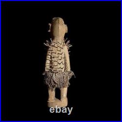Art Tribal africain figurine de puissance sculptée en bois Nkisi Nkondi