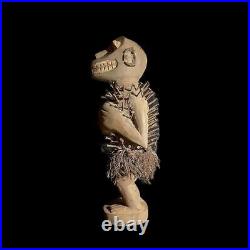 Art Tribal africain figurine de puissance sculptée en bois Nkisi Nkondi