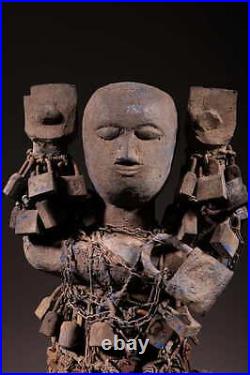 Art africain Fétiche vaudou Fon cadenas