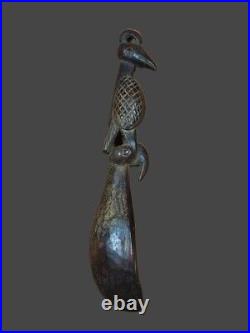 Art africain. Louche de cérémonie. 48 cm. Ethnie Fang. Gabon. Afrique