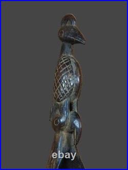 Art africain. Louche de cérémonie. 48 cm. Ethnie Fang. Gabon. Afrique