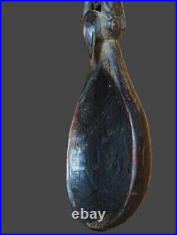 Art africain. Louche de cérémonie. 48 cm. Ethnie Fang. Gabon. Afrique