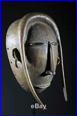 Art africain Masque Djimini de forgeron en bronze 1133