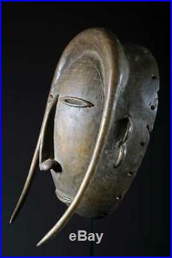 Art africain Masque Djimini de forgeron en bronze 1133