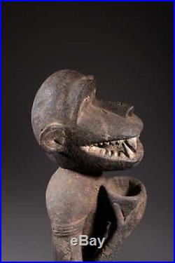 Art africain Singe fétiche Baoulé