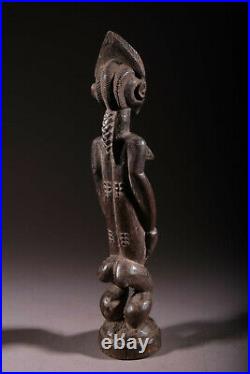 Art africain Statuette Baoulé 1953