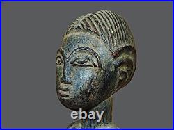 Art africain. Statuette blolo bla. Ethnie Baoulé. Côte d'Ivoire. Afrique