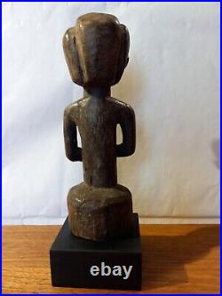 Art tribal africain ancienne statuette FANG 23 CM avec socle. Art premier