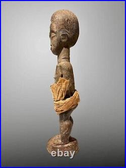 Arts Premiers Art Africain Ancien Statue Fétiche BAOULÉ Old Baule Tribal Figure