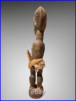 Arts Premiers Art Africain Ancien Statue Fétiche BAOULÉ Old Baule Tribal Figure