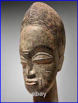 Arts Premiers Art Africain Ancien Statue Fétiche BAOULÉ Old Baule Tribal Figure