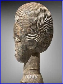 Arts Premiers Art Africain Ancien Statue Fétiche BAOULÉ Old Baule Tribal Figure