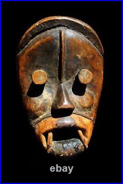 Authentique Masque ancien Kran 31 cm Art africain