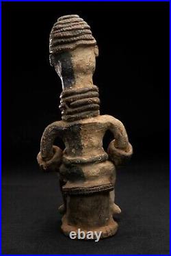 B150 Statue Maternite Igbo Nigeria, Terracotta, Art Tribal Premier Africain