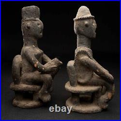 B164 Couple Igbo Nigeria, Terracotta, Art Tribal Premier Africain
