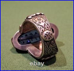 Bague Persanne Saphir Et Argent